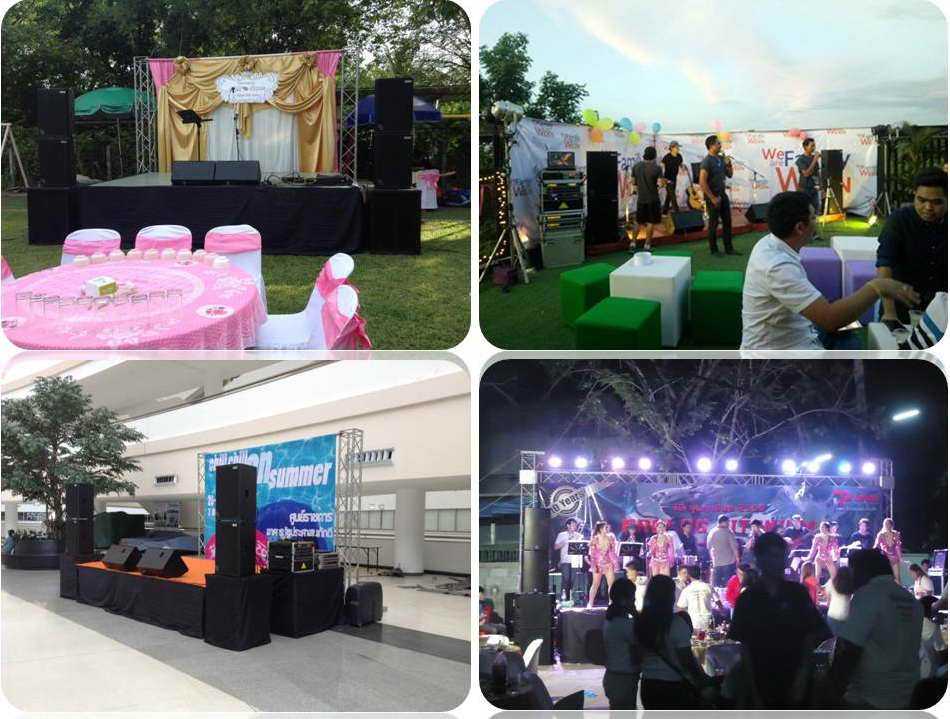 ให้เช่าเครื่องเสียง ให้เช่าเวที งานเลี้ยง ขนาดกลาง ขนาดเล็ก นนทบุรี