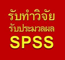 ให้บริการรับปรึกษาทำงานวิจัย วิทยานิพนธ์ แผนธุรกิจ และประมวลผล SPSS 7