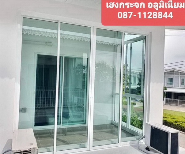 กั้นห้องกระจกพุทธมณฑล ตลิ่งชัน นครปฐม ประตูกระจกกำแพงแสน ศาลายา นครชัยศรี