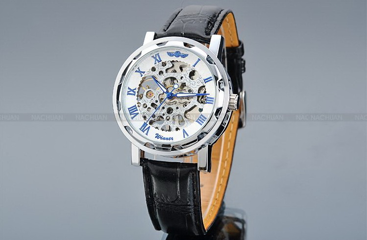 นาฬิกาข้อมือกลไก ไขลาน luxury steel Automatic Self-Wind ราคา 599 บาท ฟรี EMS     ราคา 599 บาท ฟรี EMS