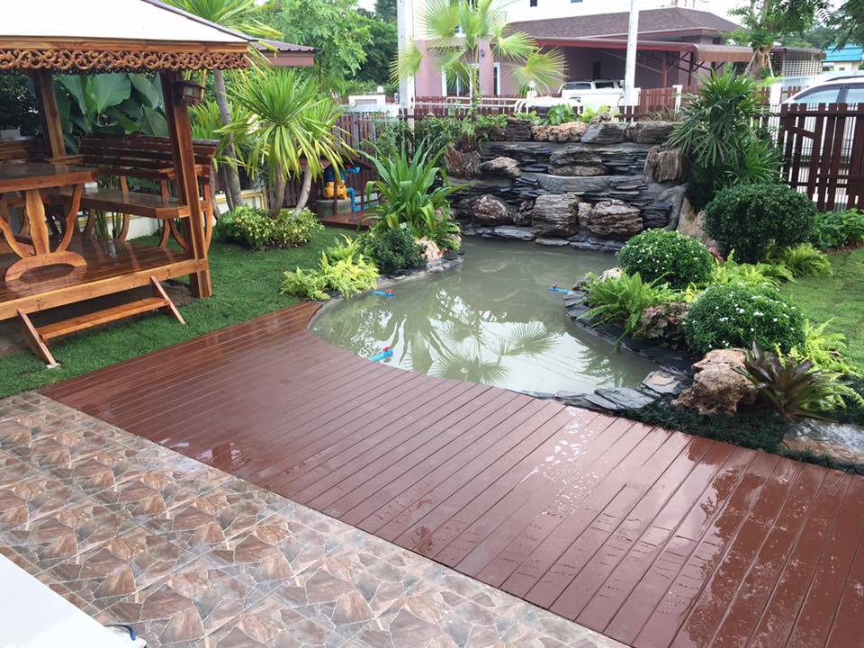 รับจัดสวน ทำน้ำตก ม่านน้ำตก กำแพงเพชร 087-2119176