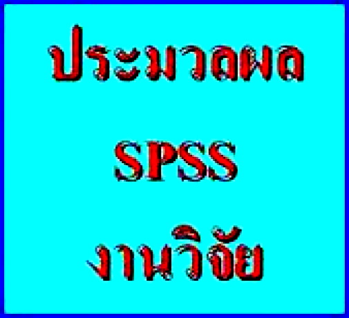 รับปรึกษาทำงานวิจัย วิทยานิพนธ์ แผนธุรกิจ รายงานวิชาต่างๆ และประมวลผลโดยโปรแกรม SPSS 110s