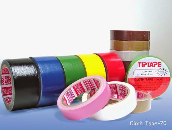 เทปผ้า เทปผ้าTIPTAPE เทปผ้าTIGER เทปผ้าแลคซีน เทปผ้าราคาถูก โรงงานผลิตเทปผ้า มีหลายเกรดตามการใช้งาน