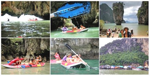 โปรแกรม ทัวร์พังงา  1 วัน เช้าไป เย็นกลับ โดย เรือเร็ว (สปีดโบ๊ท)