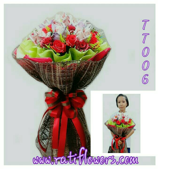 รับจัดดอกไม้สด ดอกไม้ประดิษฐ์ ช่อ กระเช้า แจกัน พวงหรีด พวงหรีดของใช้ รับทำช่อกุหลาบธนบัตร